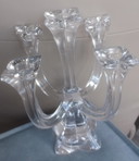Villeroy & Boch kristal 5-armige kandelaar 25cm H. Kaarsenhouder