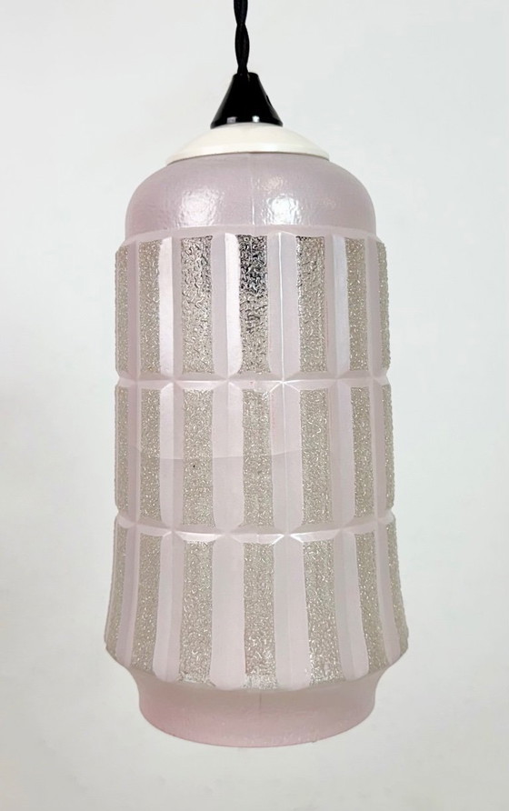 Image 1 of Vintage Glass Ceiling Light, 1970s