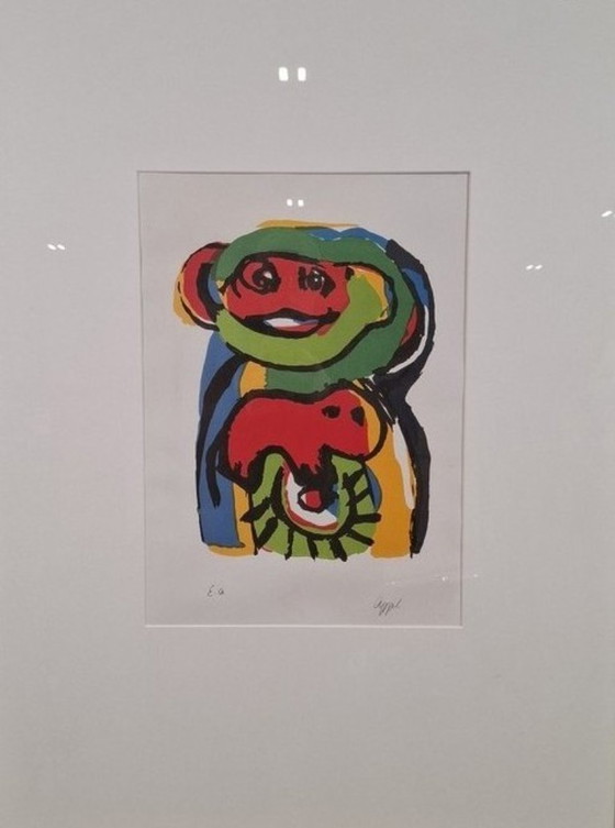 Image 1 of Karel Appel - Scimmia (serigrafia incorniciata)