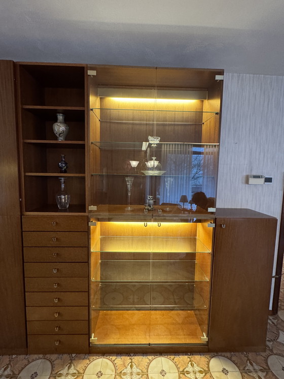 Image 1 of Vintage seventies wandkast - vitrinekast 