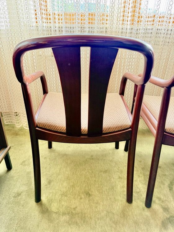 Image 1 of 6x "Asiana" chairs designed by Oswald J. Beck for Casala