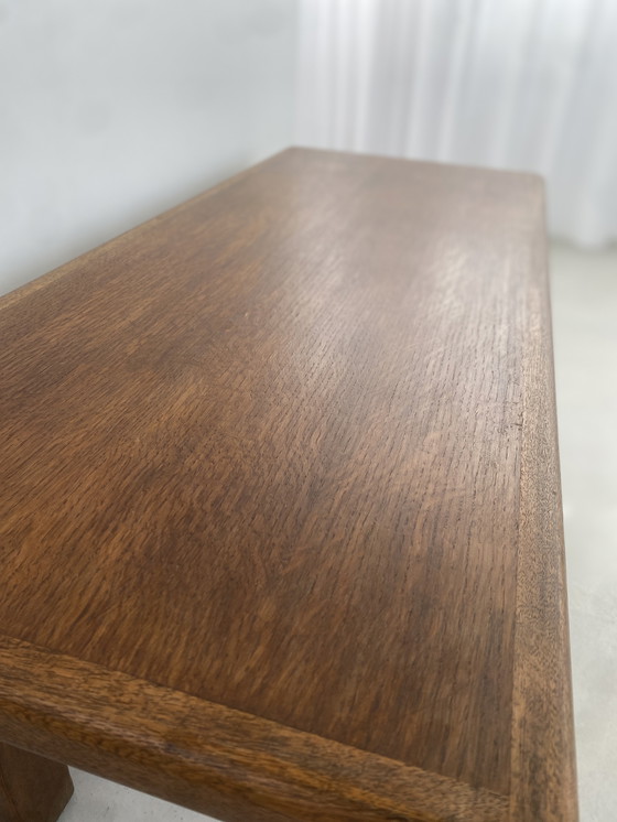 Image 1 of Table basse vintage en chêne français - Rustique et intemporelle