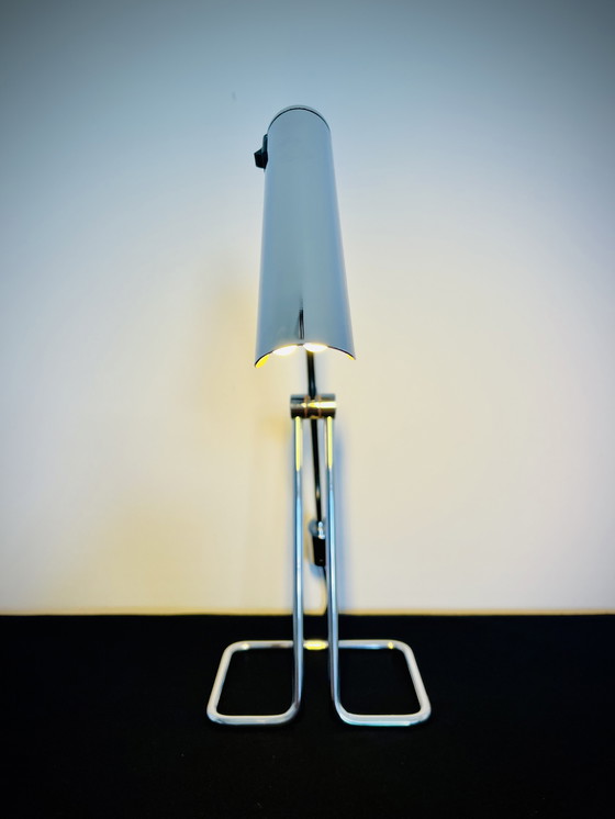 Image 1 of Abo Randers - Minimalist Chrome pendulum Vintage Desklamp