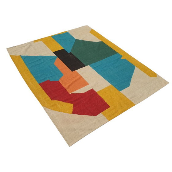 Kopie von Serge Poliakoff Tapisserie | Gouaches | Handgewebte Wolle auf Baumwolle | Flachgewebtes – Cotton (photo 7 of 12)