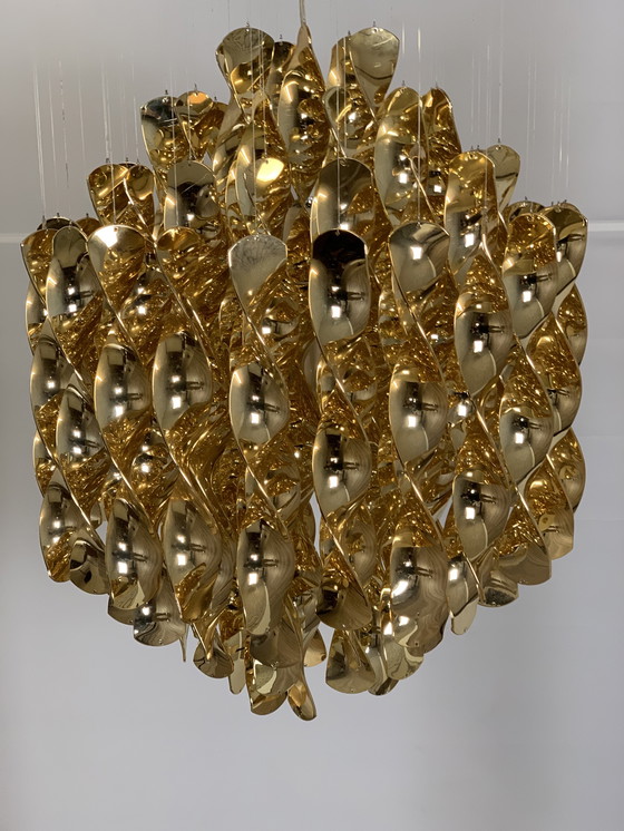 Image 1 of Verpan spiral sp1hanglamp goud kleur 
