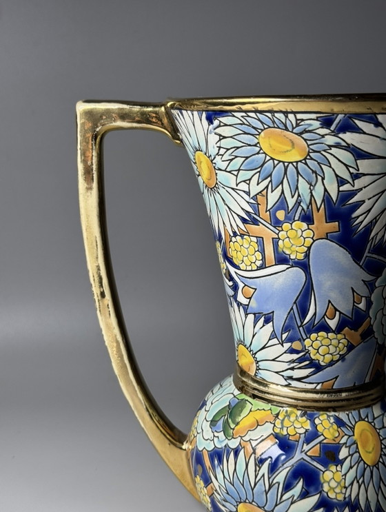 Boch Frères Keramis – Brocca Art Déco di Raymond Chevalier, c. 1930 – Vasi, Ceramic (photo 7 of 13)