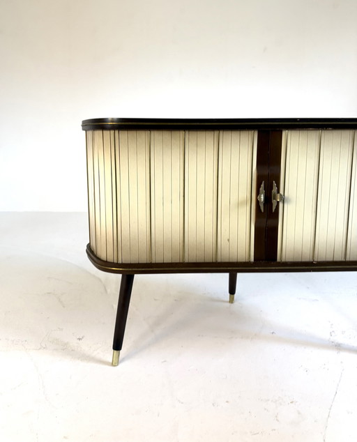 Mobile bar vintage 'Sesame', mobile angolare/mobile bar anni '50