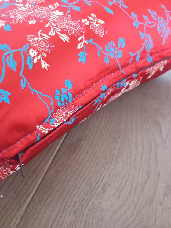 3 dekorative Kissen im japanischen Stil – Textile, Silk (photo 5 of 6)