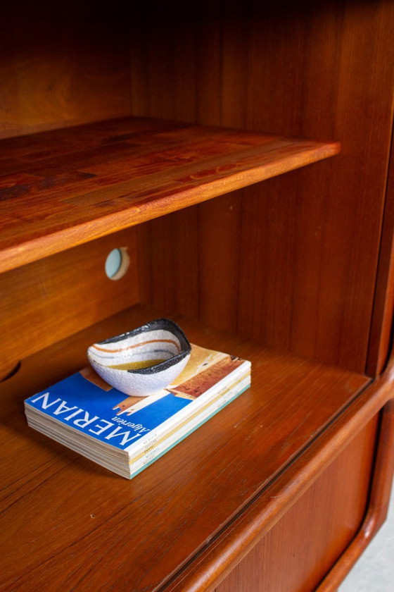 Image 1 of Mobile per dischi vintage, cassettiera, credenza Dyrlund, teak, metà secolo