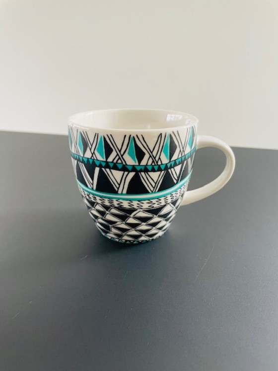 Image 1 of Set di 4 tazze di design finlandese con grafica