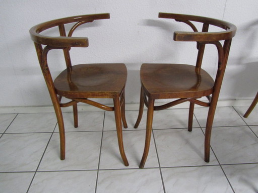 6x sehr seltene Luterma Esszimmerstühle (1870-1920)