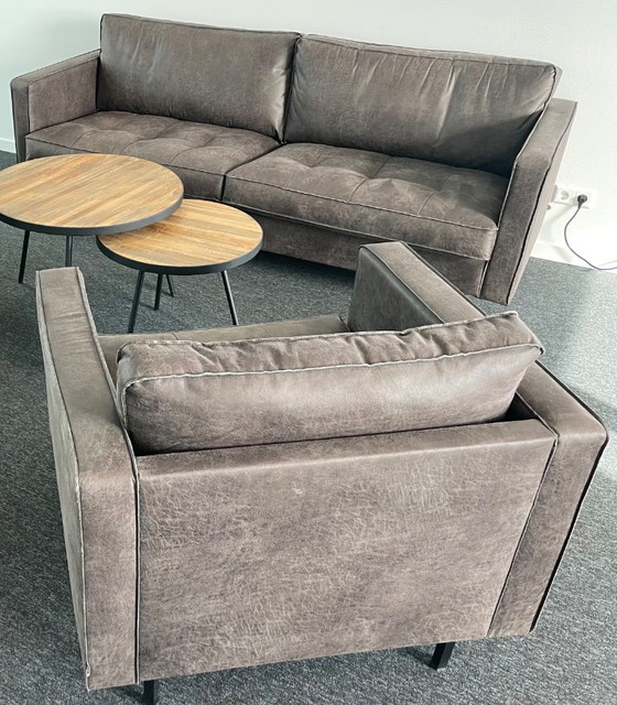 2x Fauteuil van Be Pure Home – Leather (photo 4 of 5)