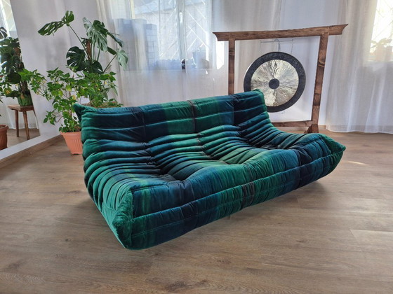 Image 1 of Togo Sofa 3 seater in Velvet by Michel Ducaroy for Ligne Roset