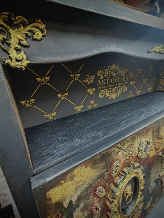 Image 1 of Mobile bar-credenza in stile retrò