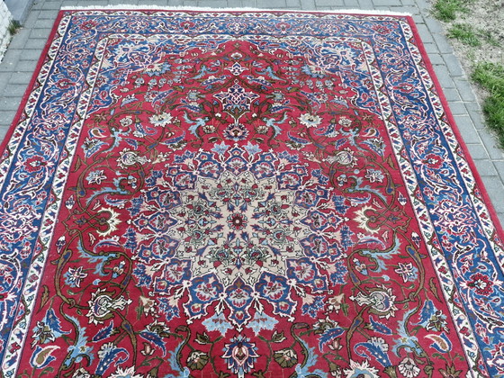 Hand-knotted Kashan rug 350x258 – Rugs & carpets, Cotton, Wool (photo 9 of 15)