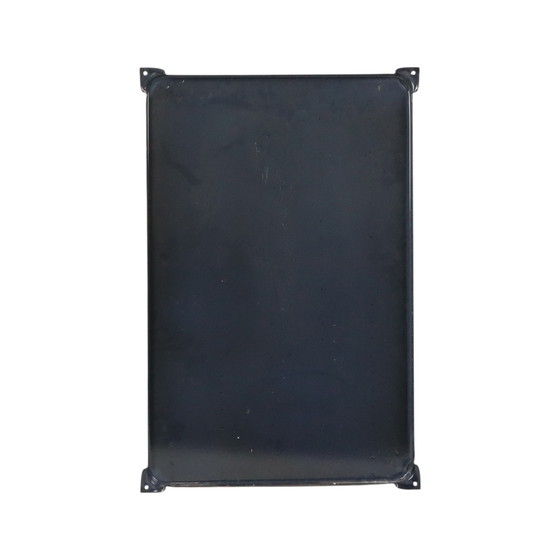 Image 1 of Letrero publicitario de cazador con placa esmaltada de gran tamaño