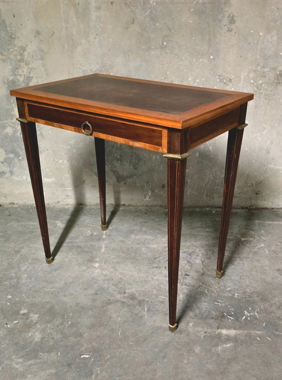 Image 1 of Small Louis XVI style marquetry desk