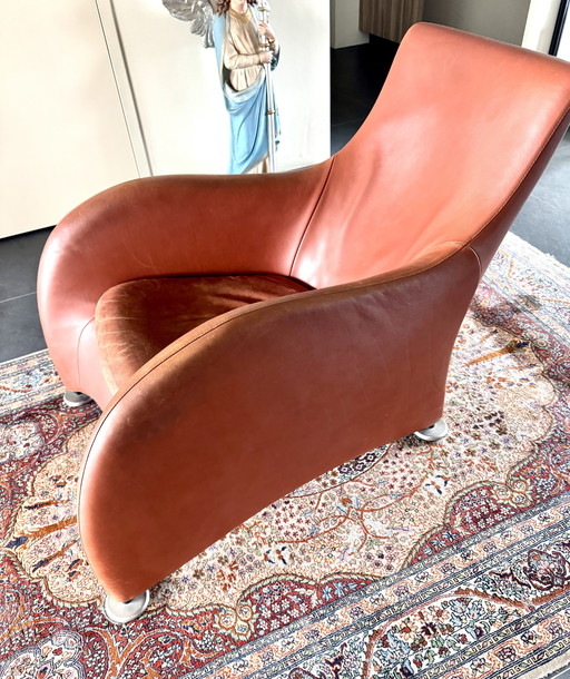 Fauteuil(s) Montis Loge en cuir cognac