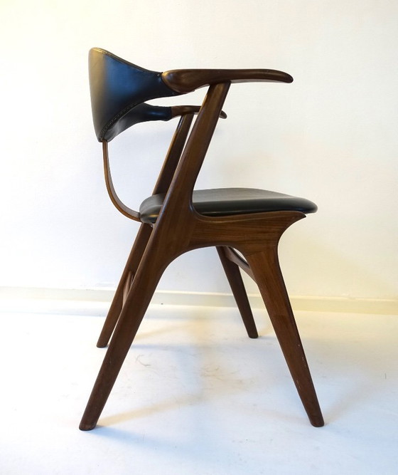 Image 1 of Sedia in corno di mucca Louis van Teffelen, anni '60, AWA