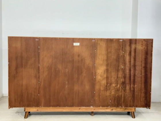 Image 1 of Prachtige vintage kast met vakken / archiefkast / dressoir / kantoorkast / kledingkast in mid-century modern stijl