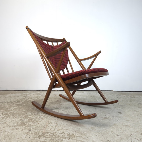 Image 1 of Frank Reenskaug, Bramin Møbler schommelstoel Deens teak 60's