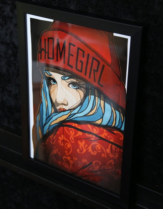 Image 1 of El Bocho - Homegirl - Giclée - handsigned - ready to hang up