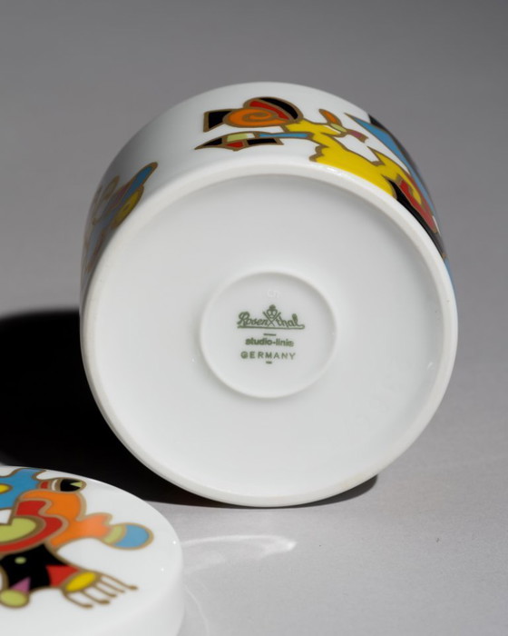 Image 1 of Caja de porcelana con tapa Studio-Line de Otmar Alt Rosenthal, década de 1970-1980, artista alemán