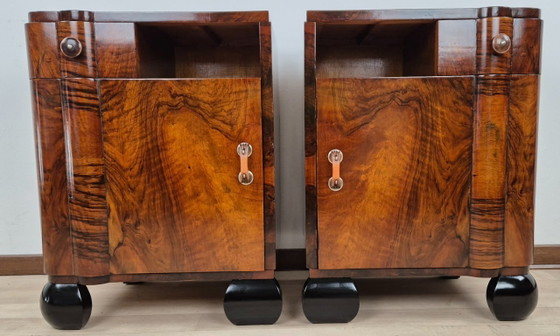 Image 1 of Venetian Noble Art Deco Bedside Tables 1924