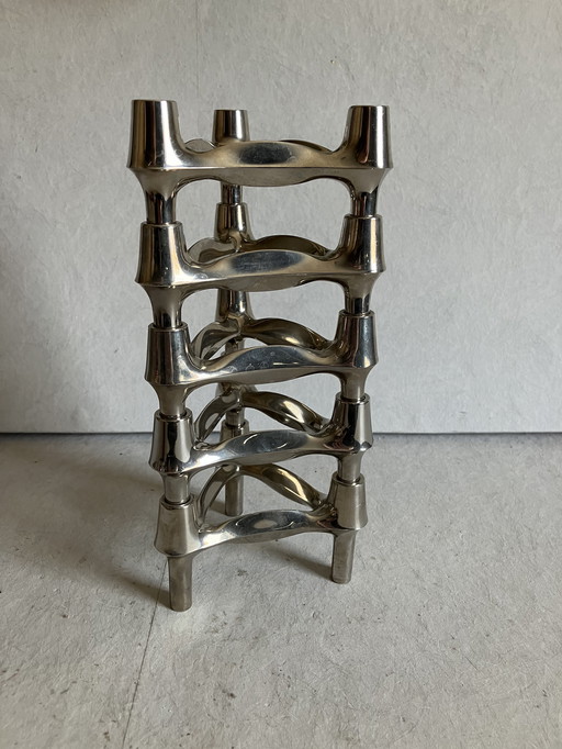 Stoff Nagel BMF Vintage Candlesticks Set Of 5 Pieces