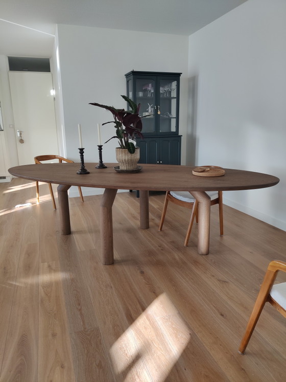 Image 1 of Wooden Oval Table Dykk 280 x 120, As New