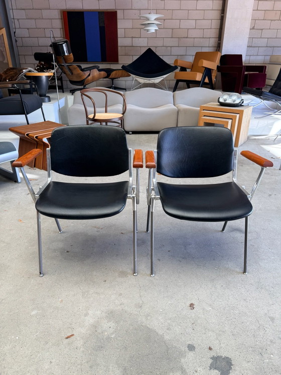 Castelli DSC 106 chair, Giancarlo Piretti (stock: 8), Chairs and lounge chairs, Wood, Aluminium, Black (photo 7 of 14)