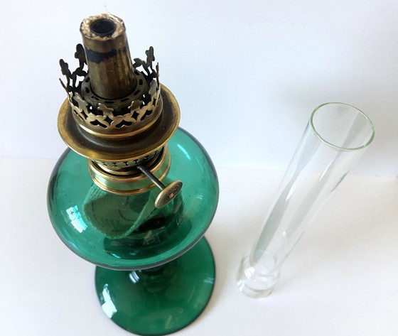 Image 1 of Antike deutsche Kosmos Brenner Petroleumlampe im Jugendstil, um 1900