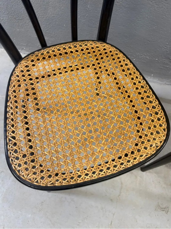 Image 1 of Paire de chaises en bois courbé, modèle Vienna Straw Seat, par Thonet pour Herbatschek, Pologne des années 1960
