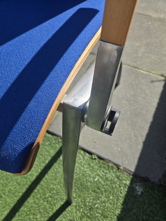 Image 1 of 6x Artifort Zeno stoelen blauw 