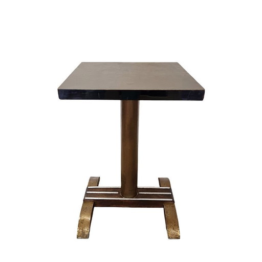 French Art Deco café table with square top, 1930s/40s