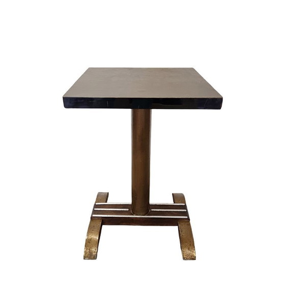 Image 1 of Table de café Art déco française à plateau carré, années 1930/40