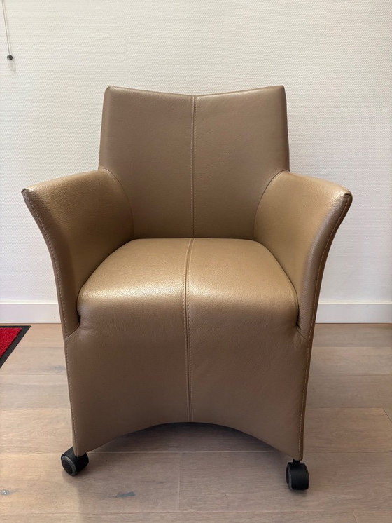 Image 1 of 4 dining chairs on wheels Bert Plantagie