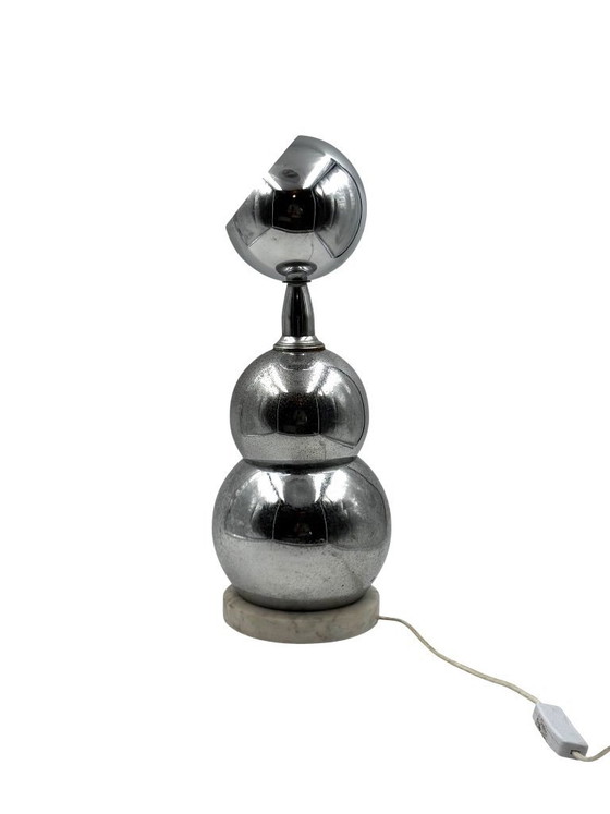 Image 1 of Space age chrome table Lamp, France 1970s