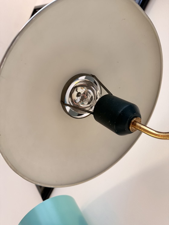 Image 1 of Louis Kalff para Philips - Lámpara de escritorio Romeo (pantalla cromada poco común), años 50