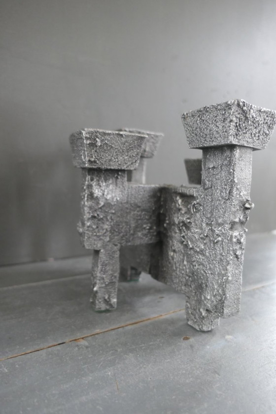 Image 1 of Vintage Brutalist candlestick Design Willy Ceysens