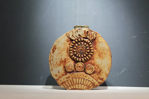 Mid Century Brutalist Ceramic Vase