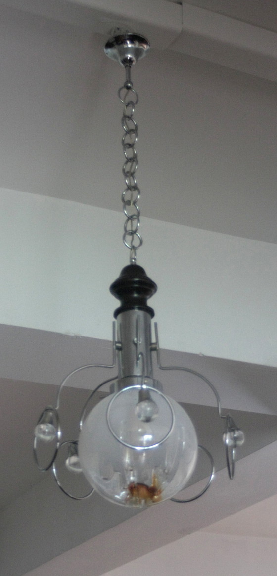 Image 1 of Vintage kroonluchter uit de jaren 70, Italië