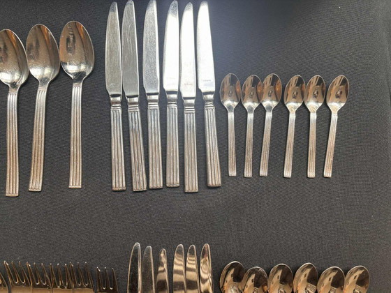 Image 1 of Set di posate moderne francesi per 6 persone: posate Amefa in acciaio inossidabile