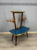 Vintage Formica Mid - Century Plant Table with Space Age vibes.