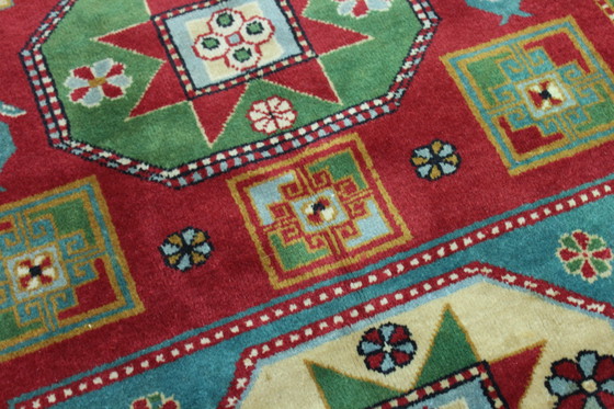 Image 1 of Origineel handgeknoopt oud Kazak tapijt 160 x 110 cm