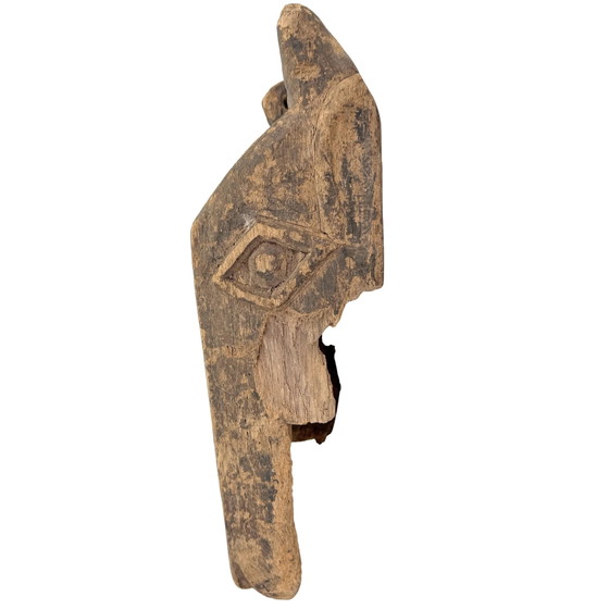 Antica maschera di cavallo Bamana del Mali – maschera in legno zoomorfa – Sculture, Wood (photo 5 of 7)
