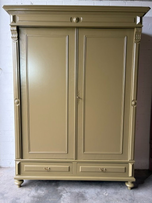 Armoire antique, hall, vaisselle, penderie, relookée