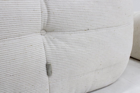 Image 1 of Vintage Togo fauteuil met poef 1980s Michel Ducaroy Ligne Roset