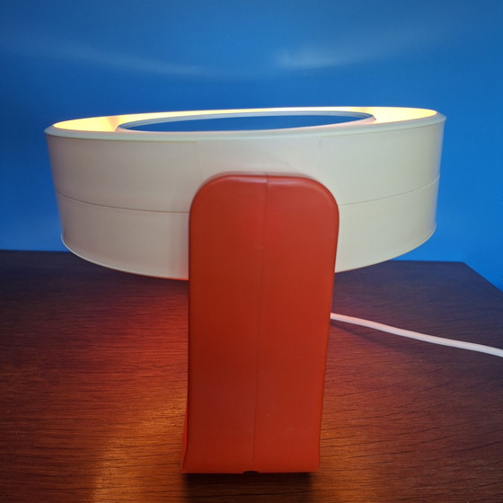 Image 1 of Allibert-Doppelspiegel aus den 1970er Jahren, orangefarben.