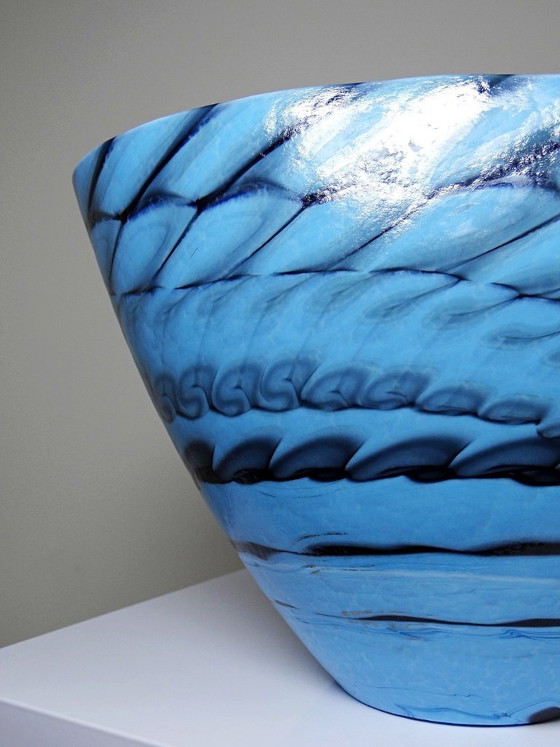 Image 1 of Handgemaakte Murano glazen centerpiece, schaal of grote schotel "Yourmurano"